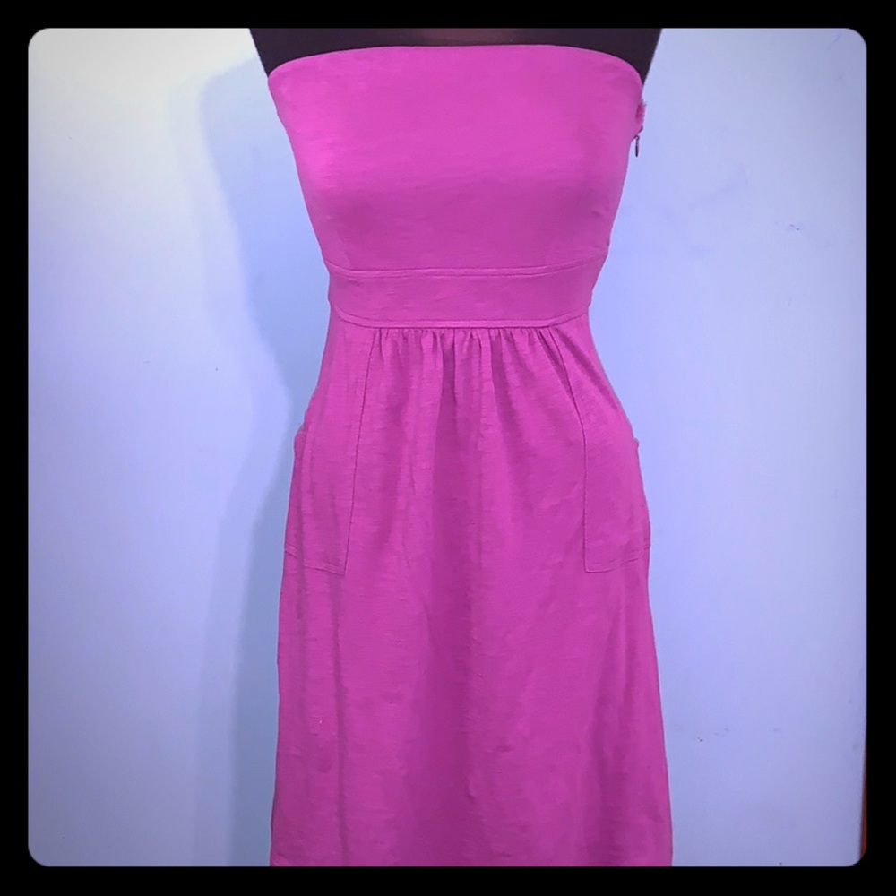 Banana Republic cotton strapless dress